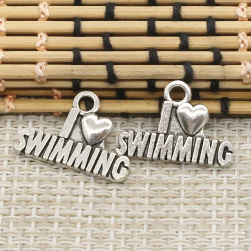 Swimming love - szeretek úszni charm 01.
