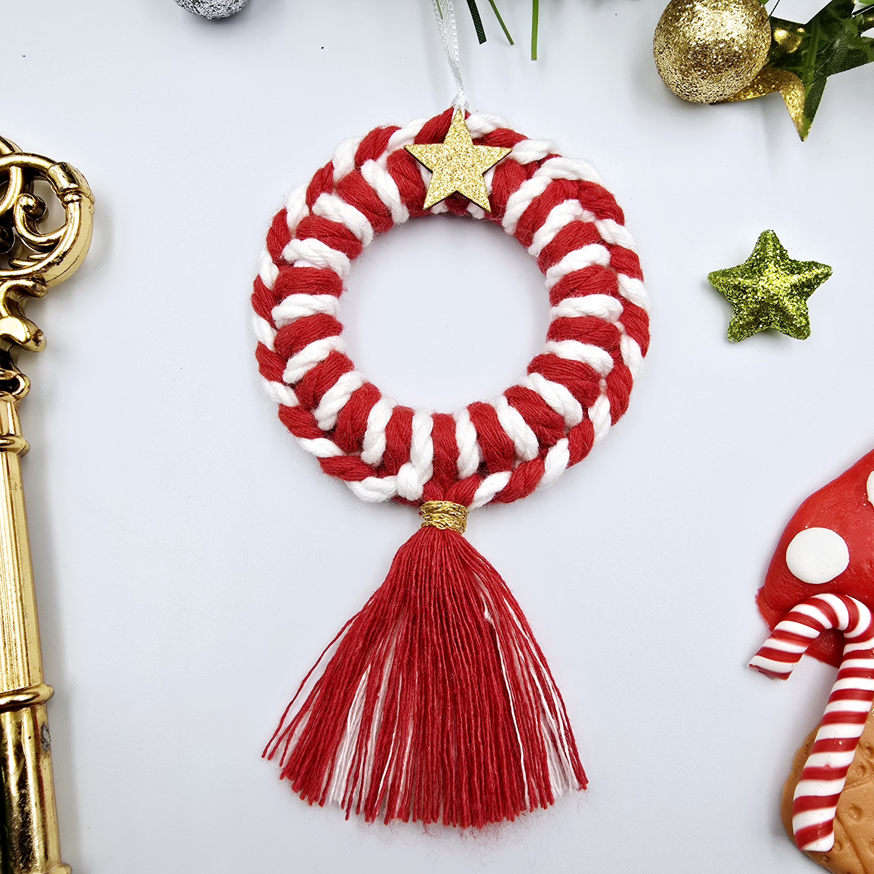 Koszorú karácsonyfadísz 