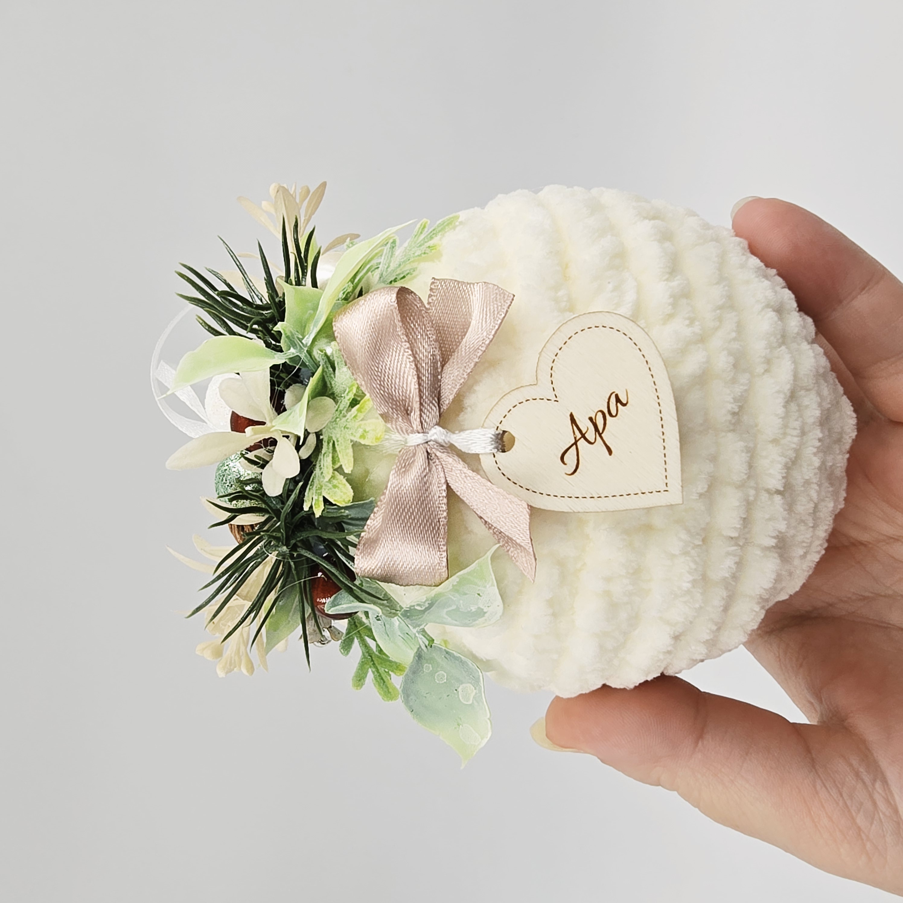 Kézműves karácsonyi gömb 15.