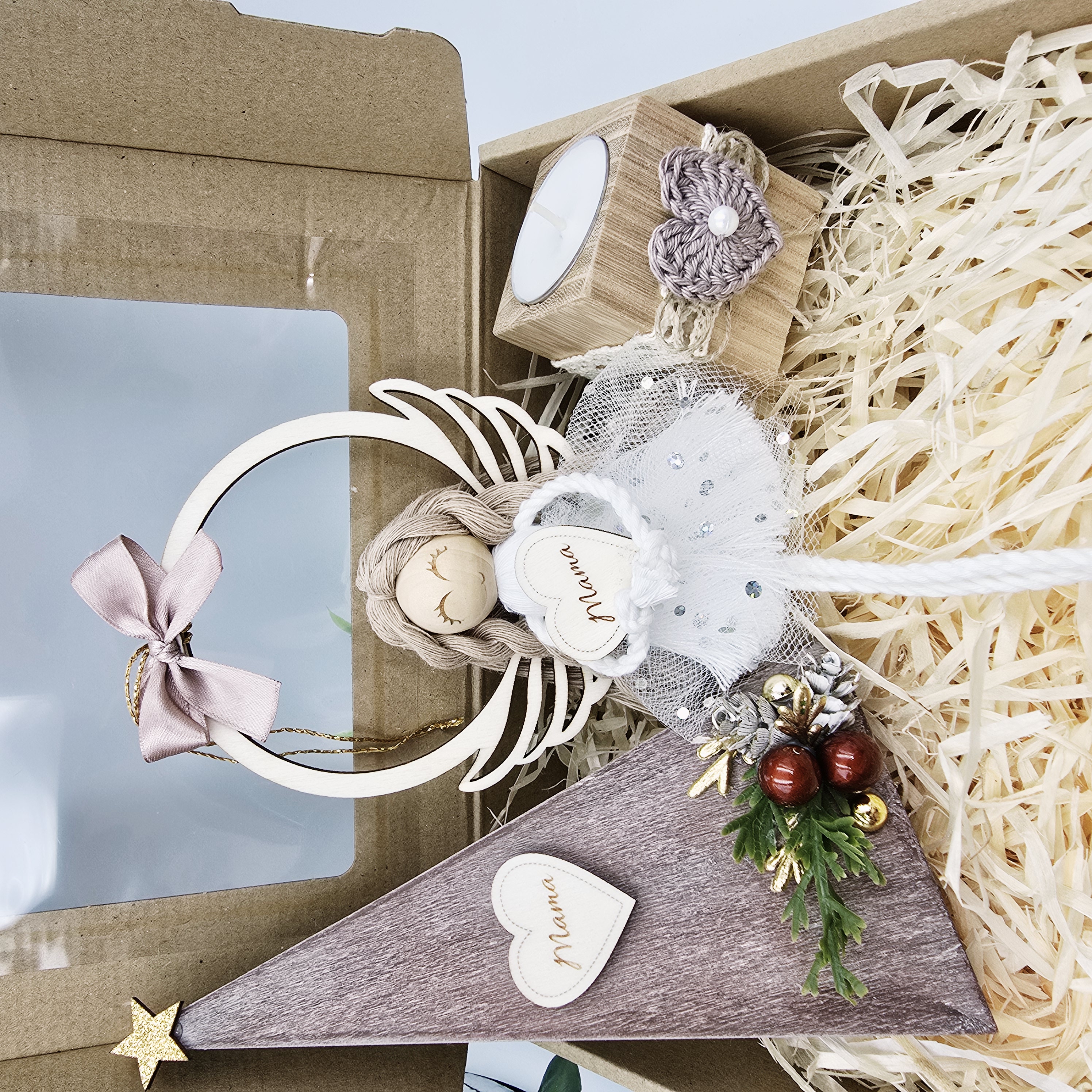 Kézműves karácsonyi ajándékdoboz