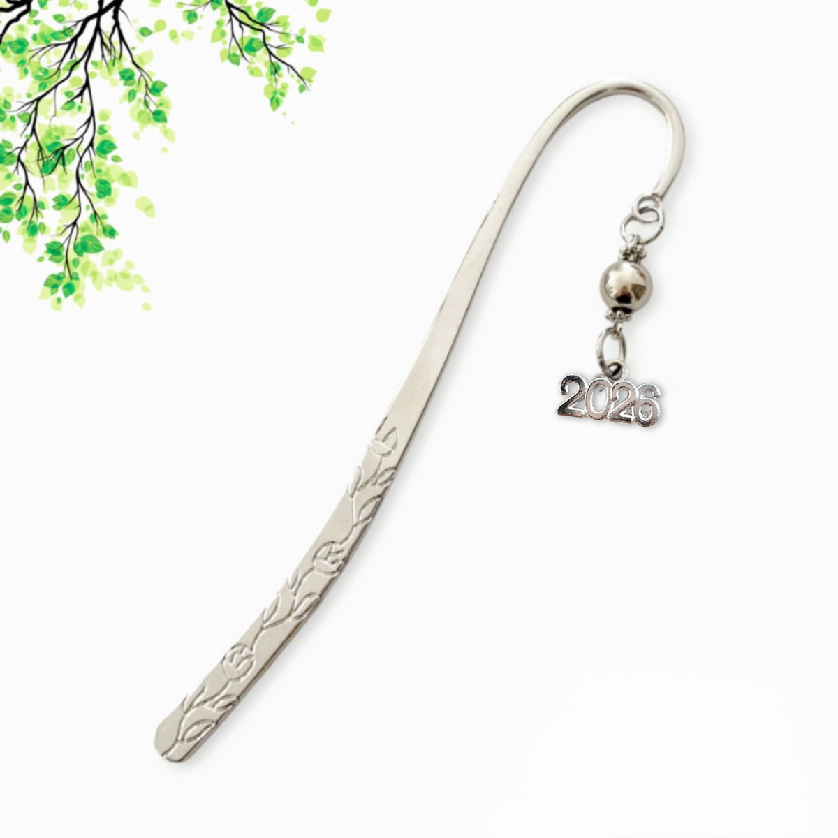 Könyvjelző charm dísszel - 2026